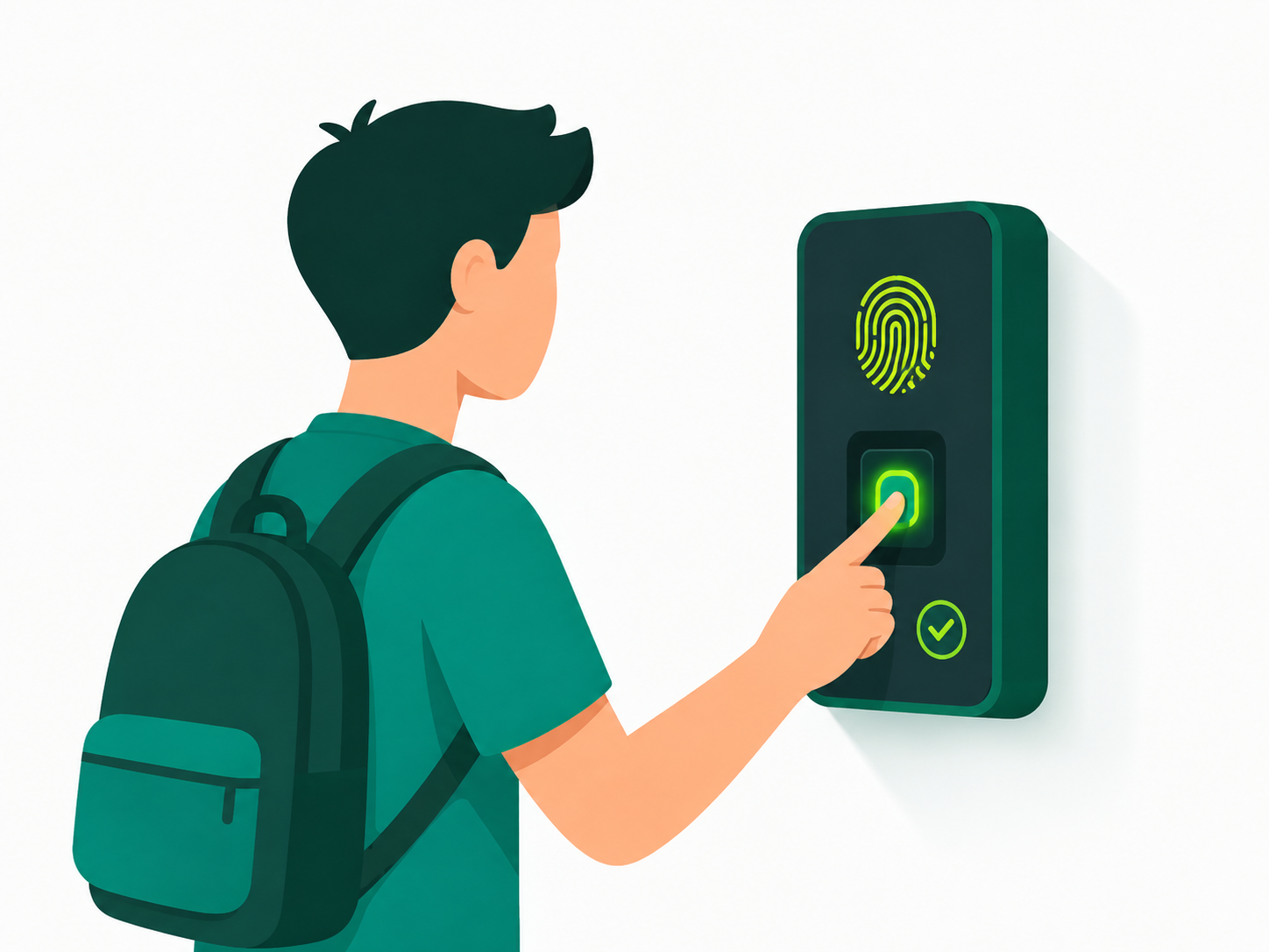 Biometric fingerprint attendance capture